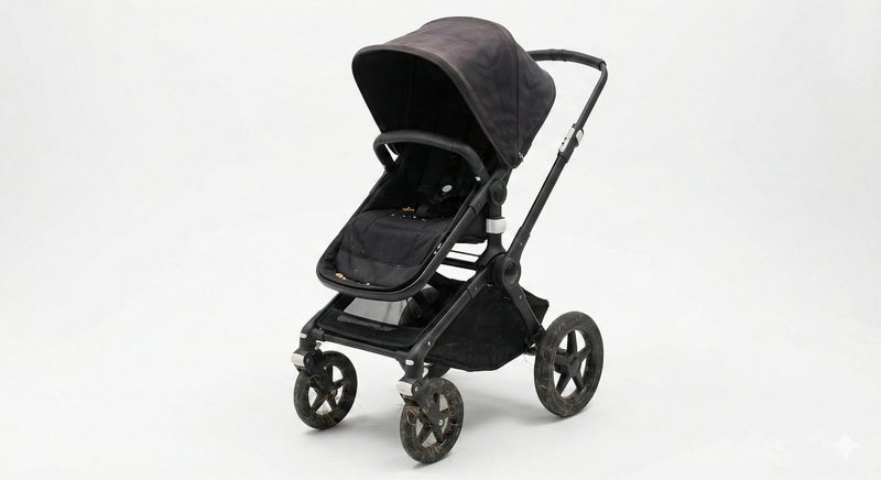 Buggy before professional buggy cleaning service